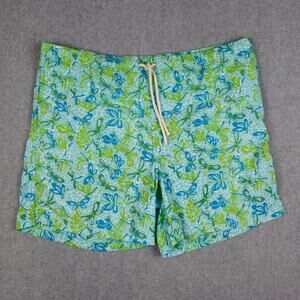 Lilly Pulitzer via Palm Beach Mens Large Swim Trunks Drawstring FLAWED
